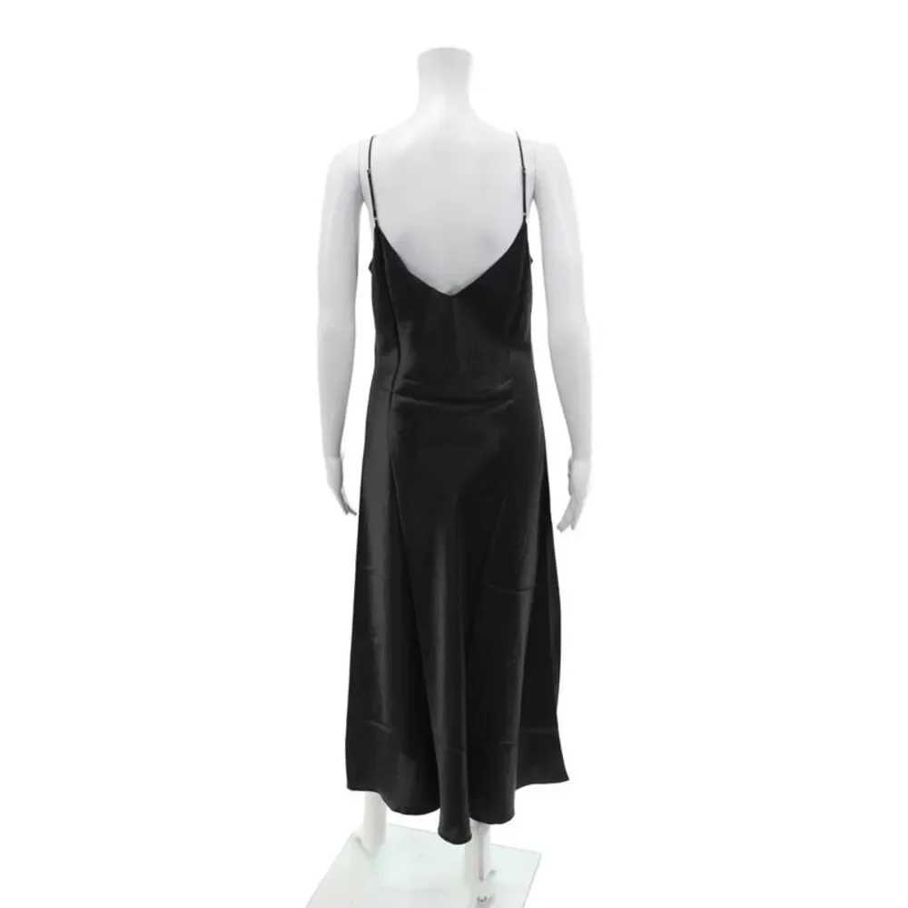DANNIJO Womens Midi Slip Dress - Noir Size M